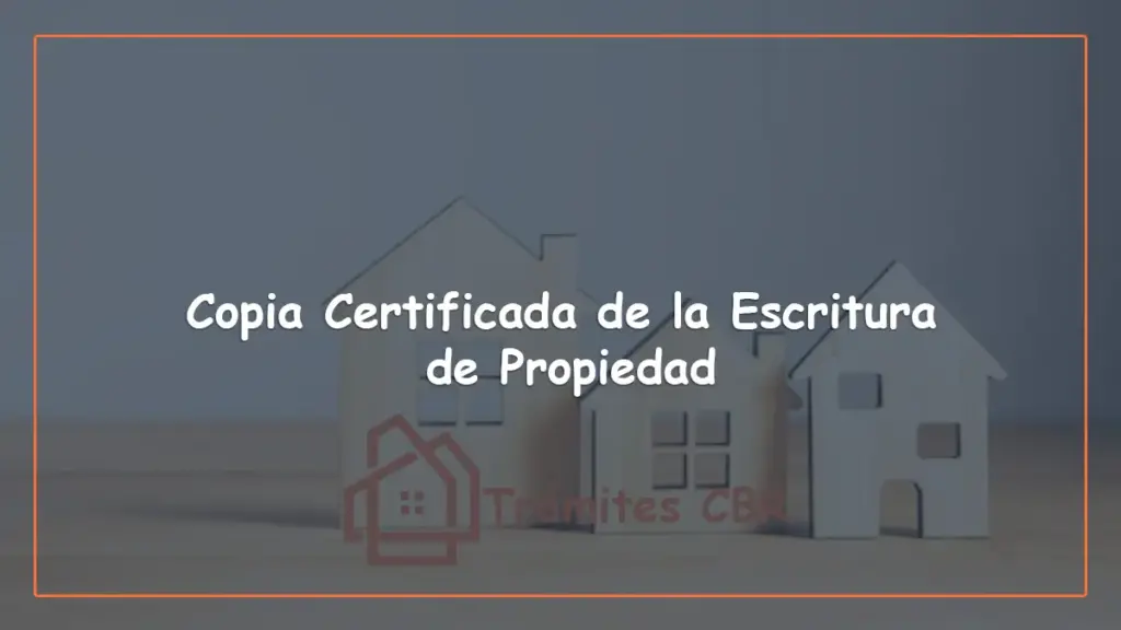 Copia certificada de la escritura de propiedad en Chile